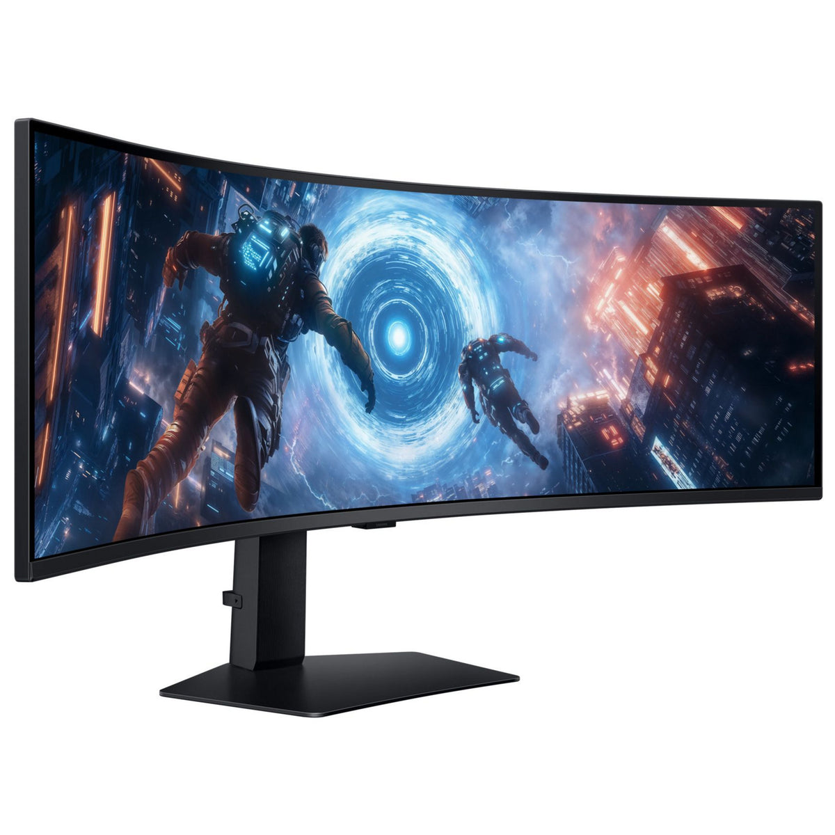 Samsung Odyssey G9 S49FG914EU 49 Moniteur de jeu ultra-large incurvé (noir, 2x HDMI, 1x DisplayPort, USB, AMD FreeSync, 144 Hz)