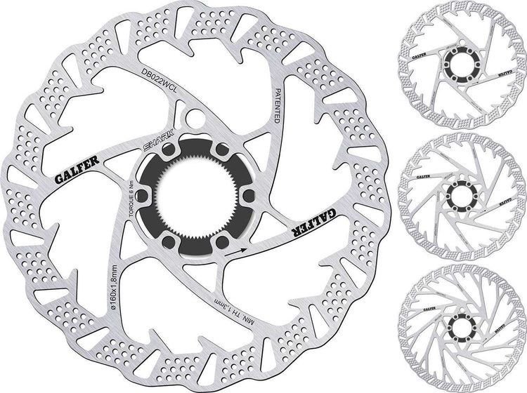 Disque de disque à verrouillage central Galfer Bike Shark® pour VTT