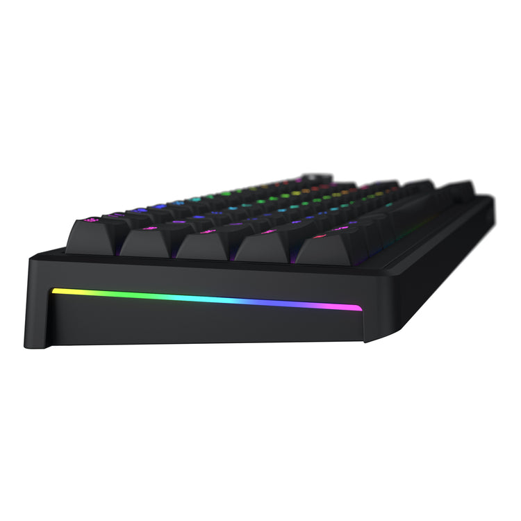Hator skyfall filaire, clavier de jeu (noir, disposition américaine, hator aurum sterling, 65%, RVB, double shot abs, hot-swap)