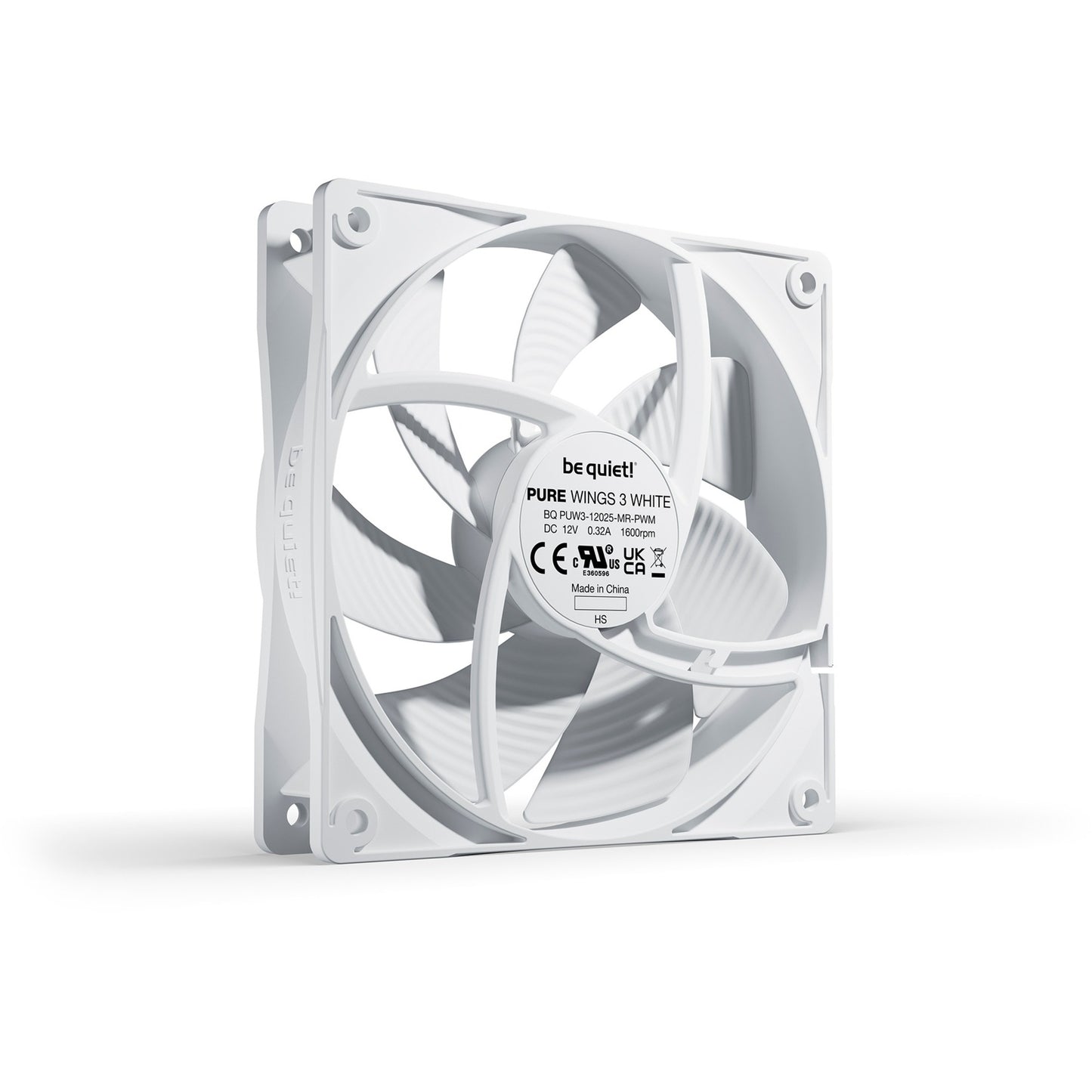 Soyez silencieux! Pure 3 120 mm pwm blanc