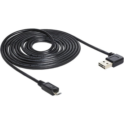 Dellock USB 2.0 Male gauche droite> Micro-B, 3M