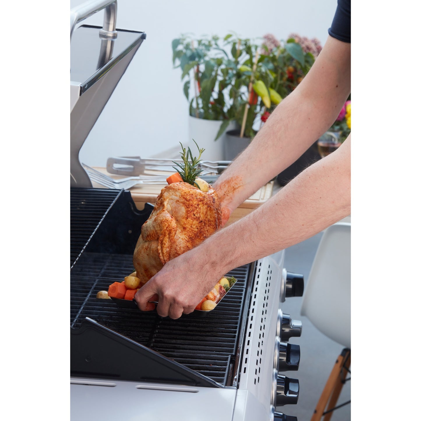Porte-poulet à barbocoche