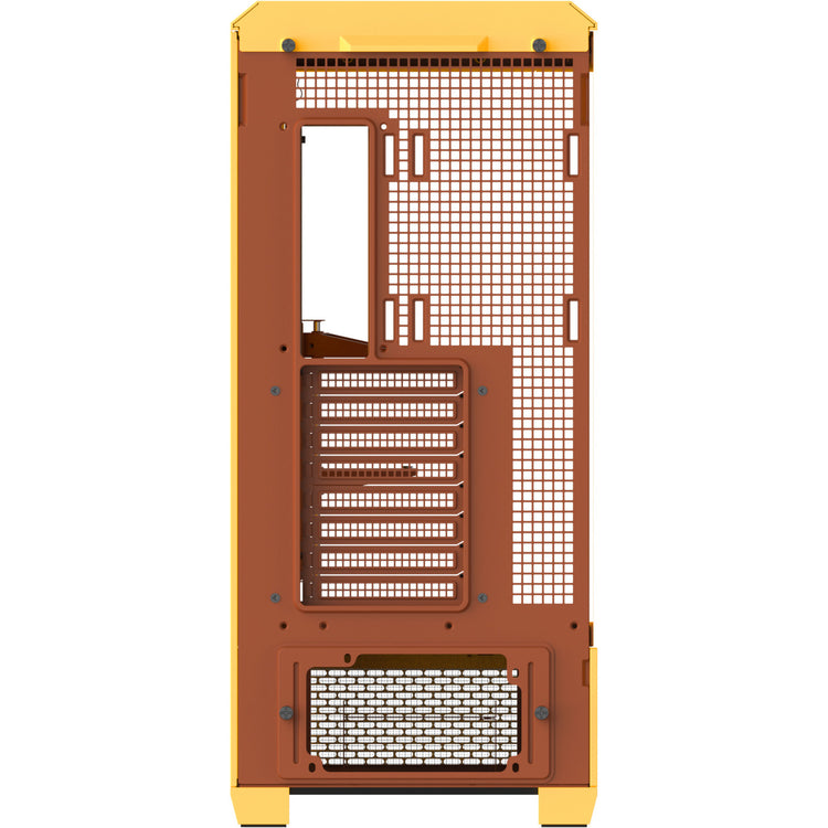 Boîtier grande tour Thermaltake view 600 tg caramel au beurre (jaune | 2x USB-A | 1x USB-C | verre trempé)
