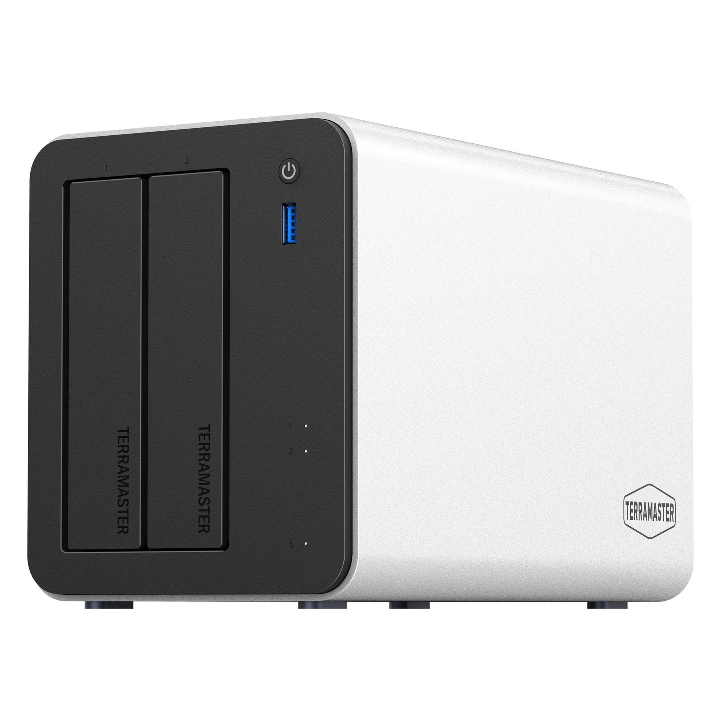 Terramaster f2-425 plus nas (blanc, 2x 5GBe, HDMI, USB)
