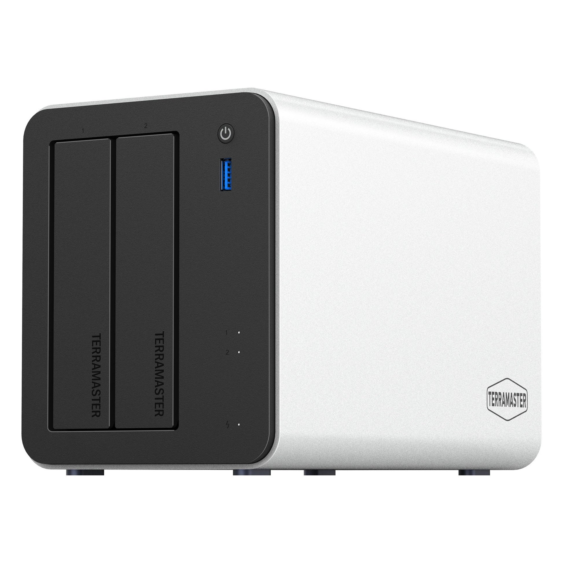 Terramaster f2-425 plus nas (blanc, 2x 5GBe, HDMI, USB)