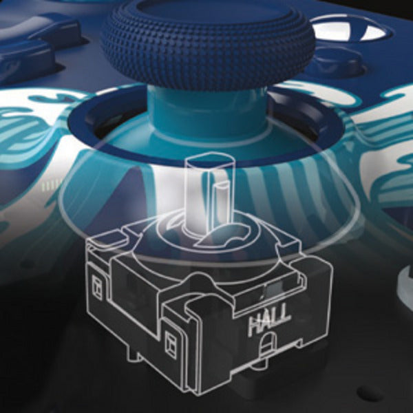 Manette Powera Advantage avec câble pour Xbox Series X|s - Water Wave (bleu azur, Xbox Series X|s, Xbox One, PC)