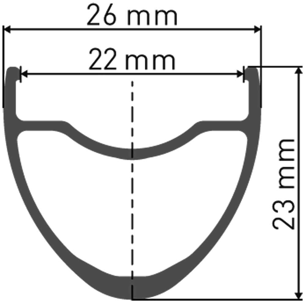 Roue avant Dt swiss he 1800 spline® 28 23mm