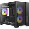 Antec Flux M mini tower housing (black | 1x USB-A | 1x USB-C | tempered glass)