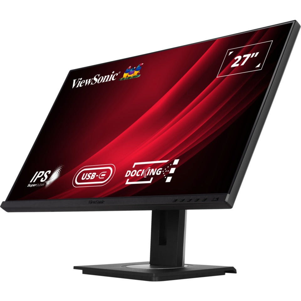 Viewsonic vg2756-4k moniteur d'accueil 27 (noir (mat), 1x HDMI, 1x port d'affichage, USB-C, USB-A, USB-B, son)