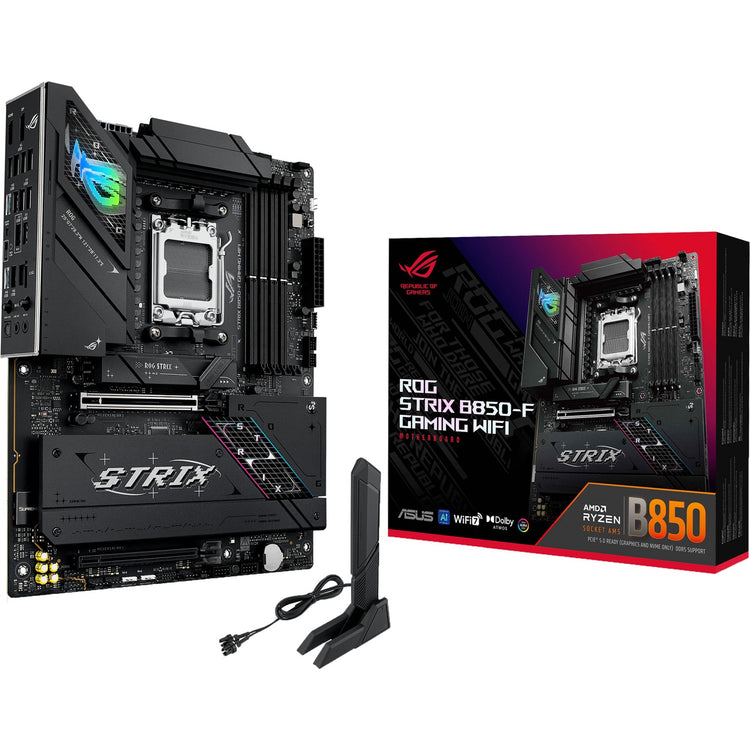 Carte mère Asus ROG Strix B850-F Gaming WiFi Socket AM5 (2,5 Go-LAN, Wi-Fi 7, BT, Son, ATX)