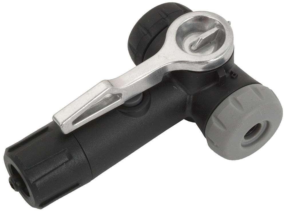 Tête de pompe Katana à double valve avec levier de déverrouillage