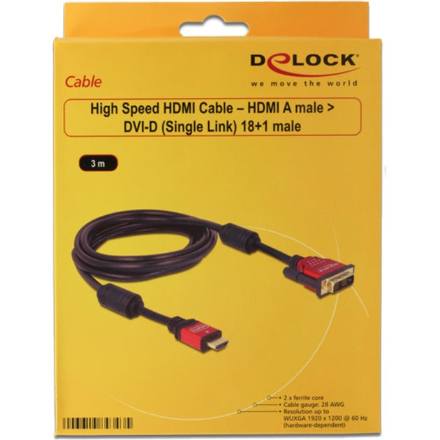 Dellock High Spee Hdmi Hdmi un mâle> mâle DVI