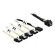 Dellock Mini Sas HD SFF-8643> 4x Sata 7 broches Inverse + Sid