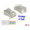 Dellock RJ45 Crimp + Cut Plug Cat.6 STP