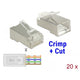 Dellock RJ45 Crimp + Cut Plug Cat.6 STP
