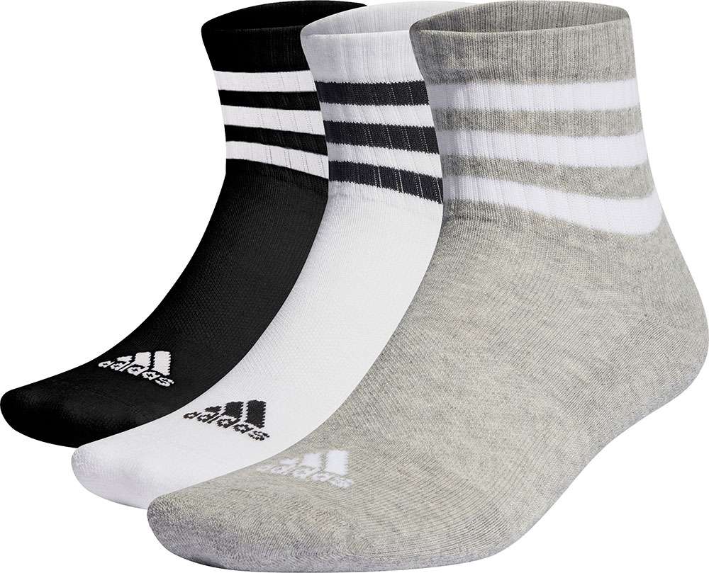 Adidas 3 streifen c spw mid - chaussettes (pack de 3)