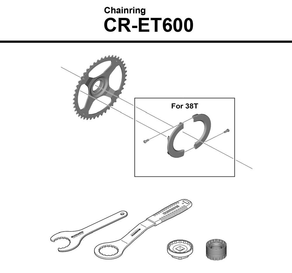 Plateau Shimano étapes cr-et600
