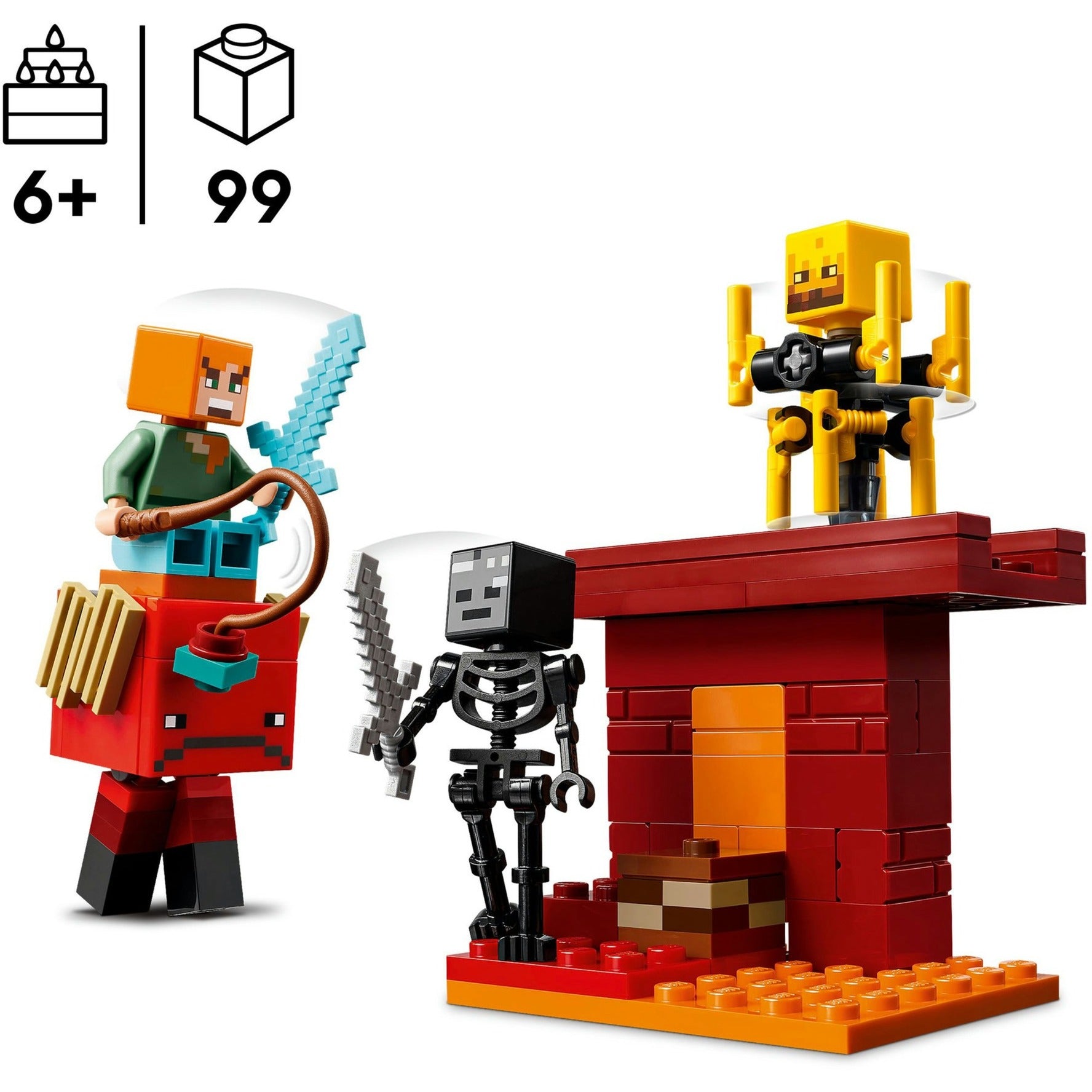 LEGO LEGO MINECRAFT 21266 La lave roule dans le bas