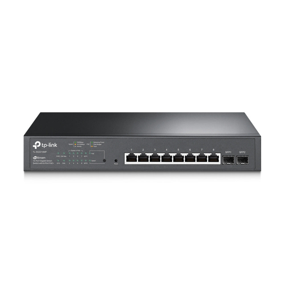 Tp-link Omada SG2210MP Jetstream Switch intelligent Gigabit 10 ports (noir, 8x PoE+, 2x Gigabit SFP)