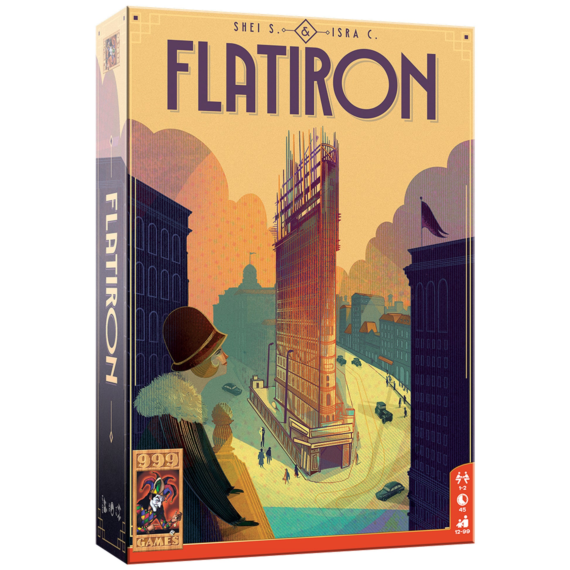 999games 999 games jeu de société flatiron (néerlandais, 1 - 2 joueurs, 45 minutes, à partir de 12 ans)