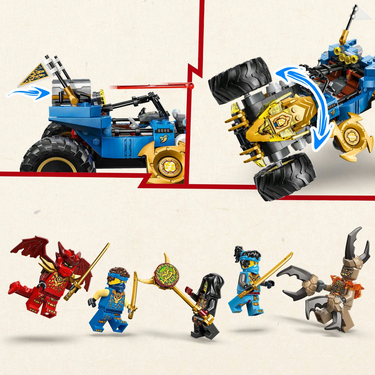 Lego Ninjago 71856 La voiture transformable de Jay