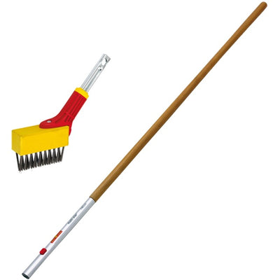 Wolf-garten brosse à joint multi-étoiles fb-m + multi-star zm 140 manche en frêne (rouge jaune)
