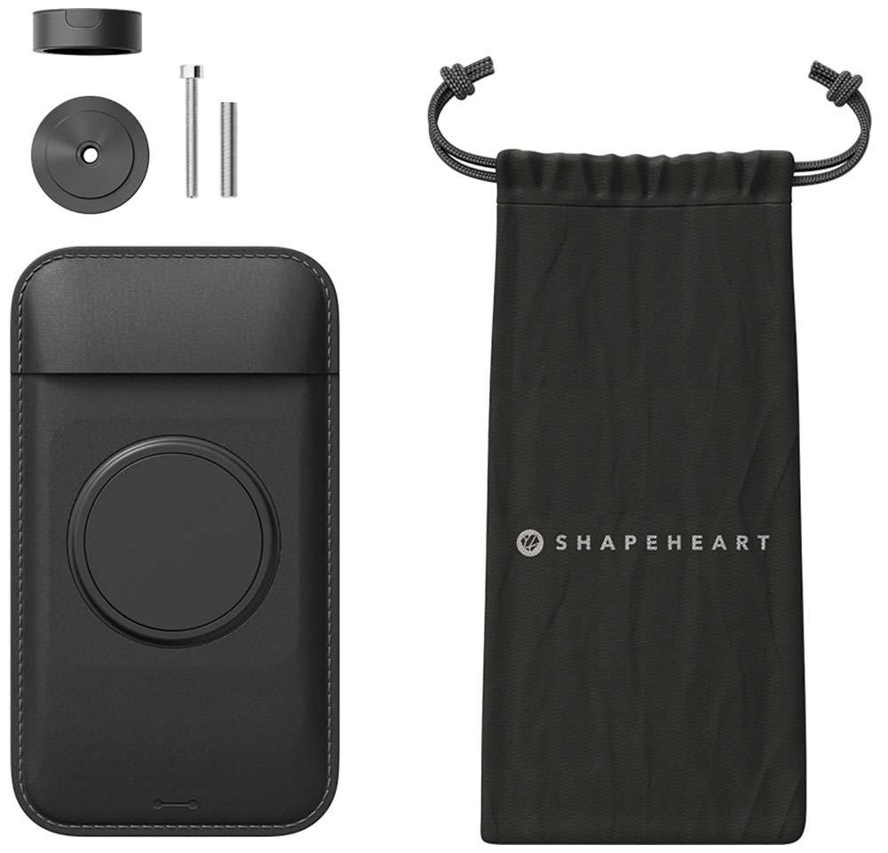Support de tige de fourche magnétique pour smartphone Shapeheart pour vélo