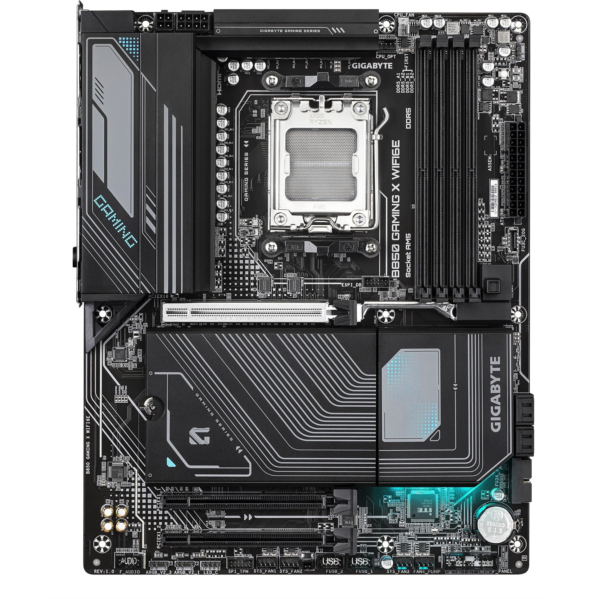 Gigabyte B850 Gaming X WiFi6e, ATX, AMD AM5, B850, 4X DDR5 8200 O.C, 2.5GBE, Wi-Fi 6th, BT 5.3, USB-C