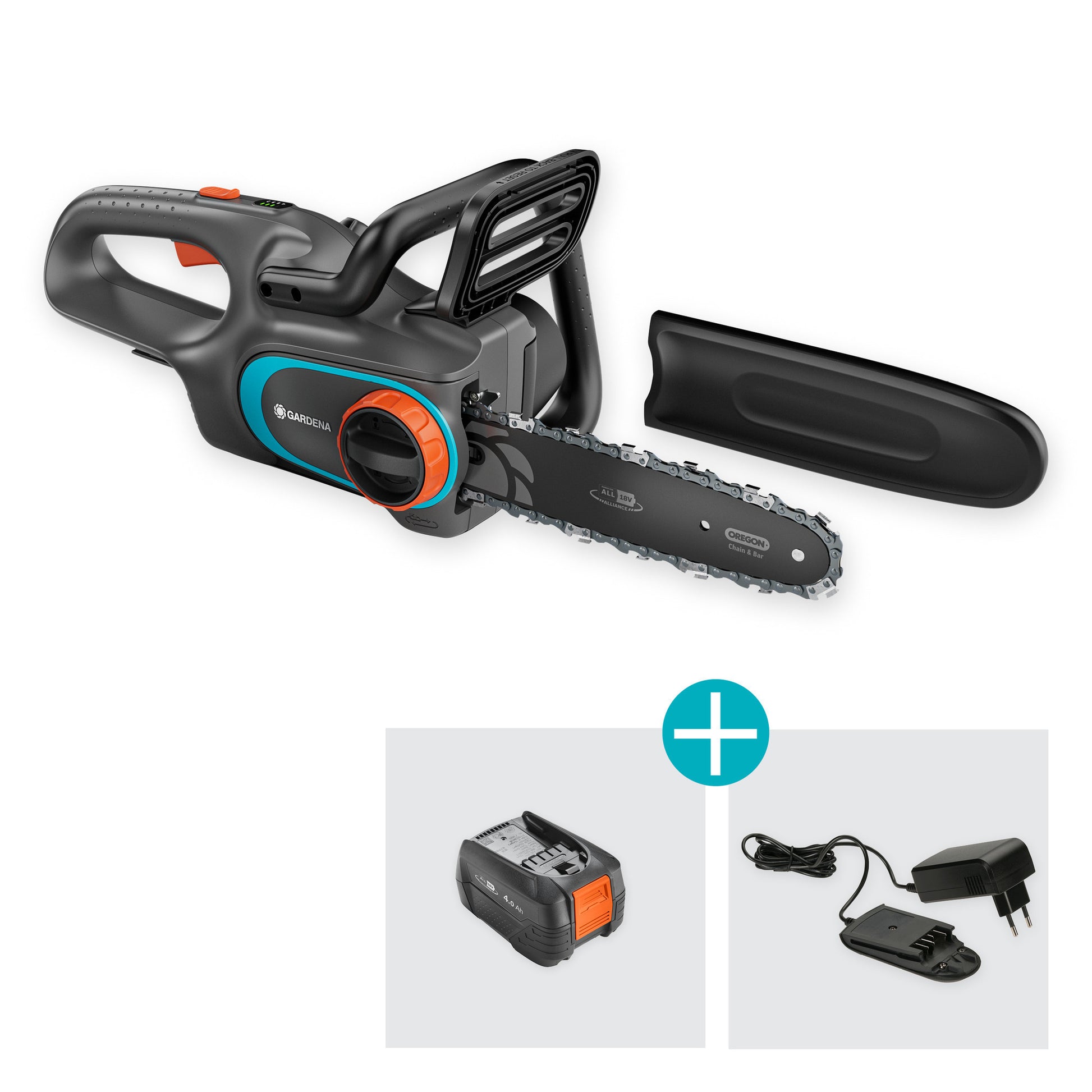 Ensemble tronçonneuse Gardena 25018v p4a