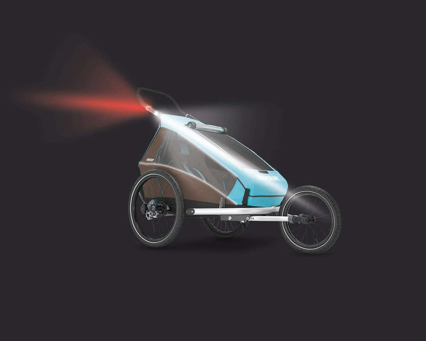 Barre lumineuse coulissante biplace Croozer