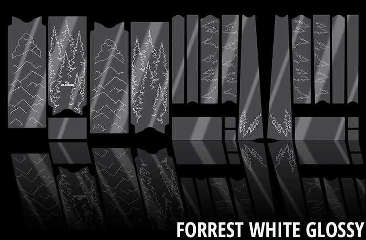 Unleazhed Unscratch - Film de protection de cadre pour vélo gravel bpg01 blanc forêt
