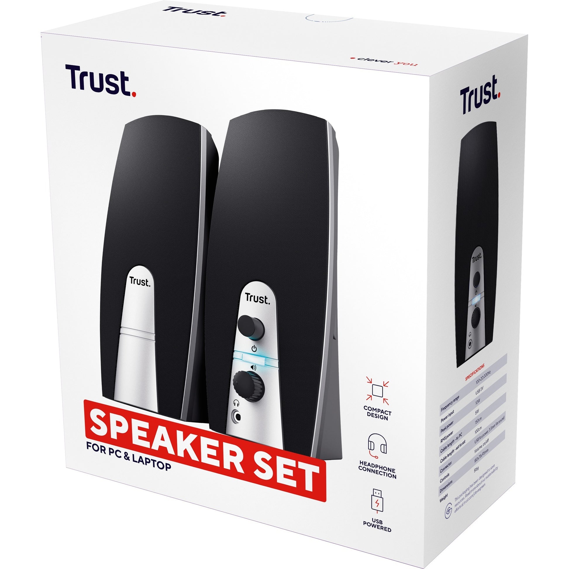 Trust 2.0 Ensemble de haut-parleurs