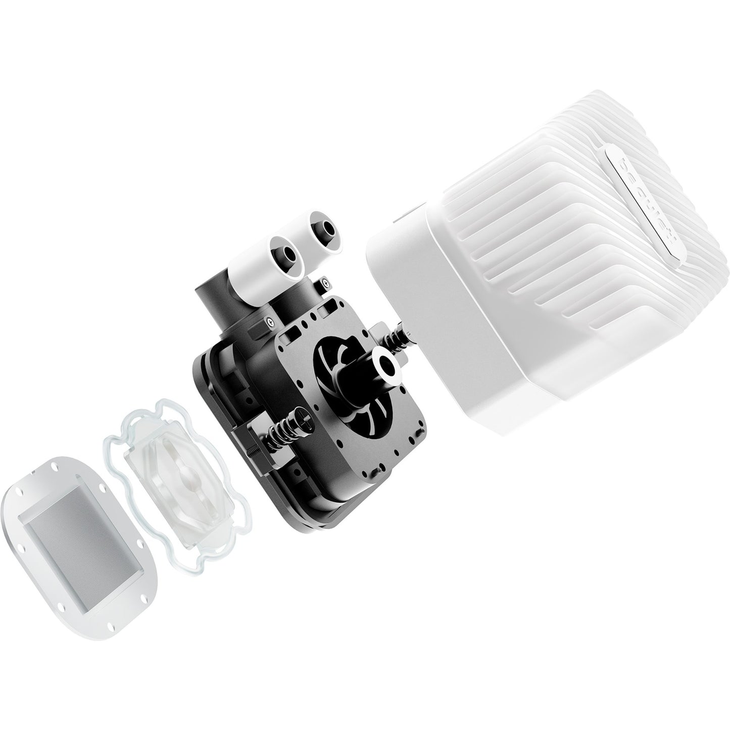 Soyez silencieux! Boucle légère 360 ​​mm argb blanc