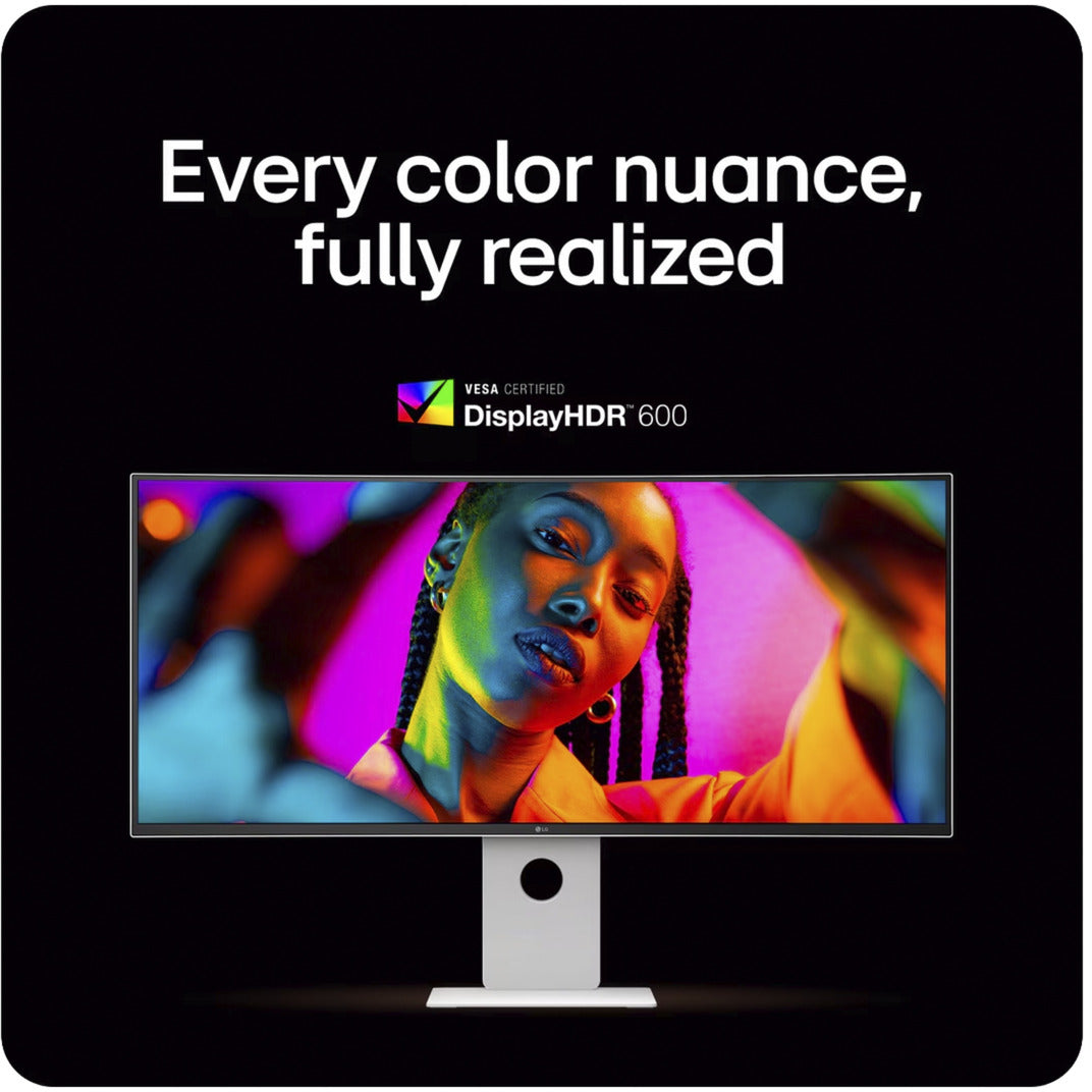 Moniteur ultra-large incurvé LG Ultrafine 40U990A-W 40 4K UHD (blanc noir, 2x HDMI, port d'affichage, 2x USB-A, 5x USB-C, 2x Thunderbolt)