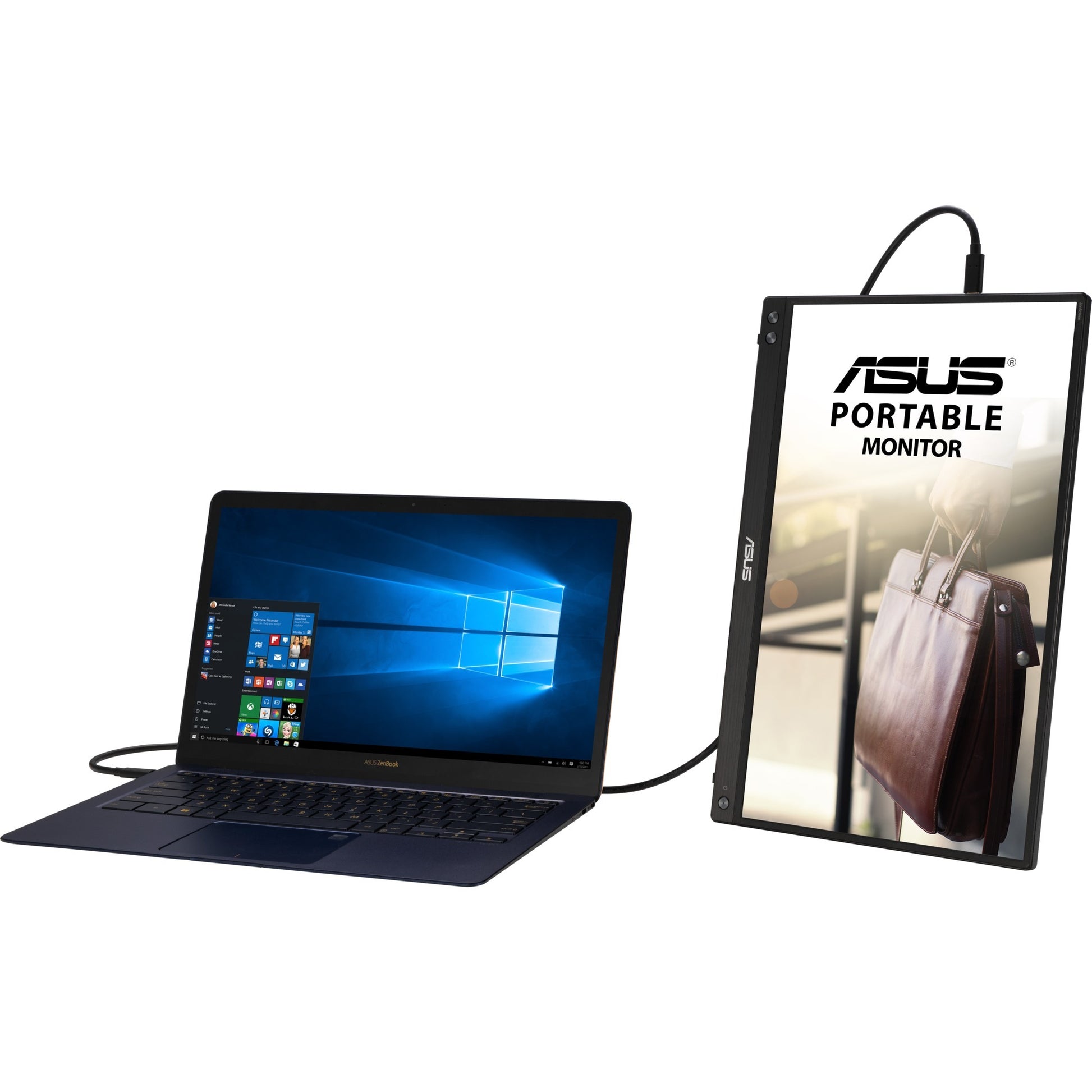 Moniteur Asus zenscreen mb16acv 16 (noir, usb-c)