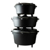 The Windmill Dutch Oven Poêle de cuisson 4,5 qt (noir, ø 25,5 cm | 3,8 litres)