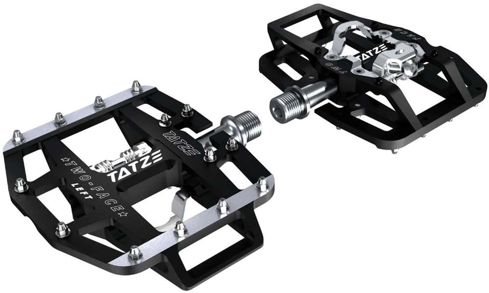 Pédales hybrides VTT Tatze à deux faces