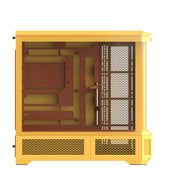 Boîtier grande tour Thermaltake view 600 tg caramel au beurre (jaune | 2x USB-A | 1x USB-C | verre trempé) - afbeelding 4
