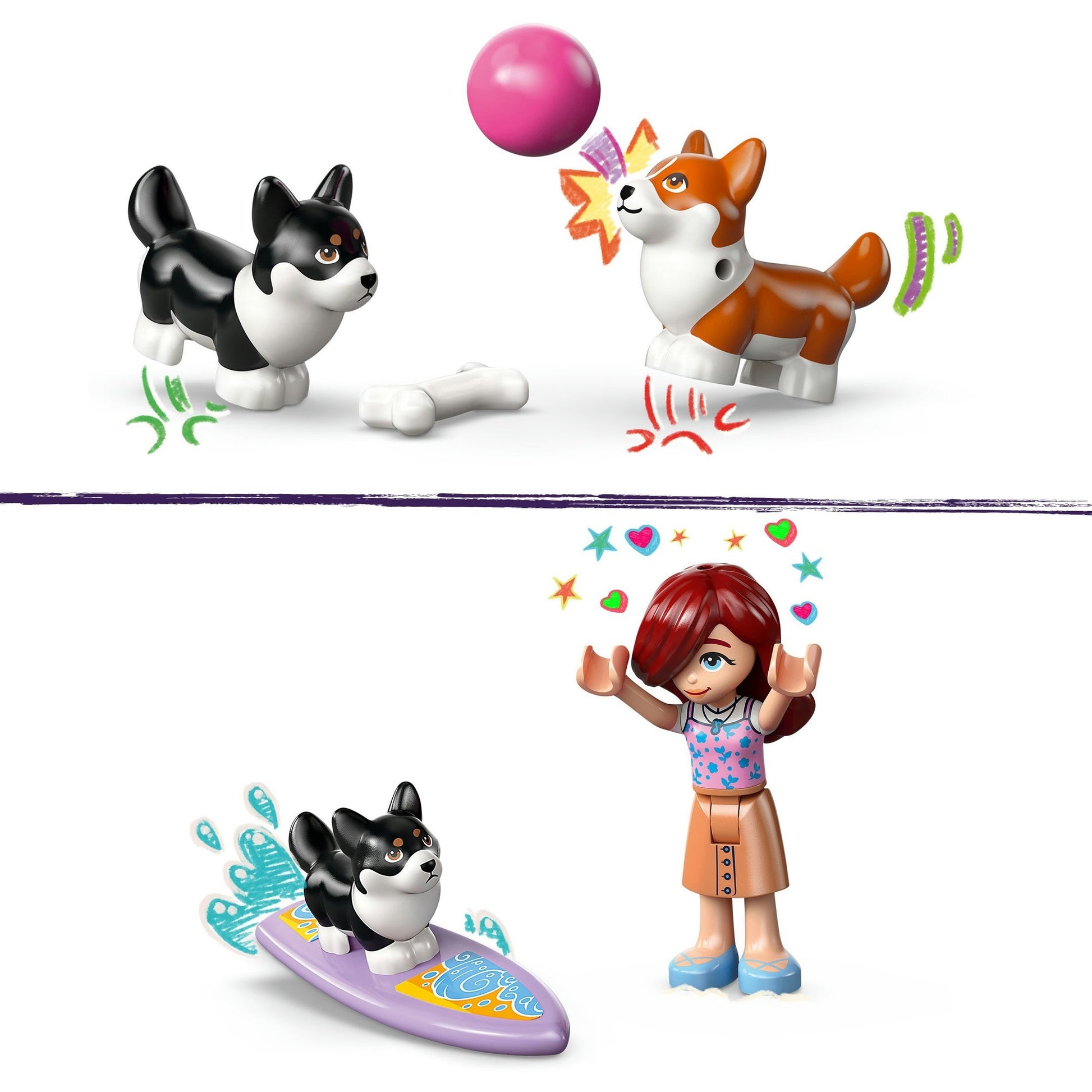 LEGO LEGO Amis 42641 Surfing Scooter Pleasure avec les chiens