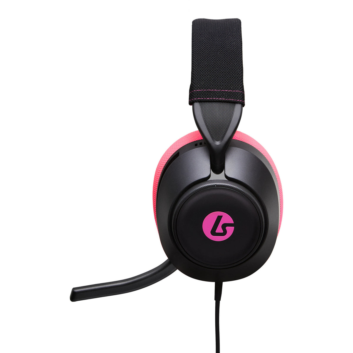 Powera Lucidsound LS10 Casque de jeu filaire – Casque de jeu supra-auriculaire de marque minuit (noir rose, Playstation 5, Playstation 4, Xbox Series X|s, Xbox One, PC, mobile)