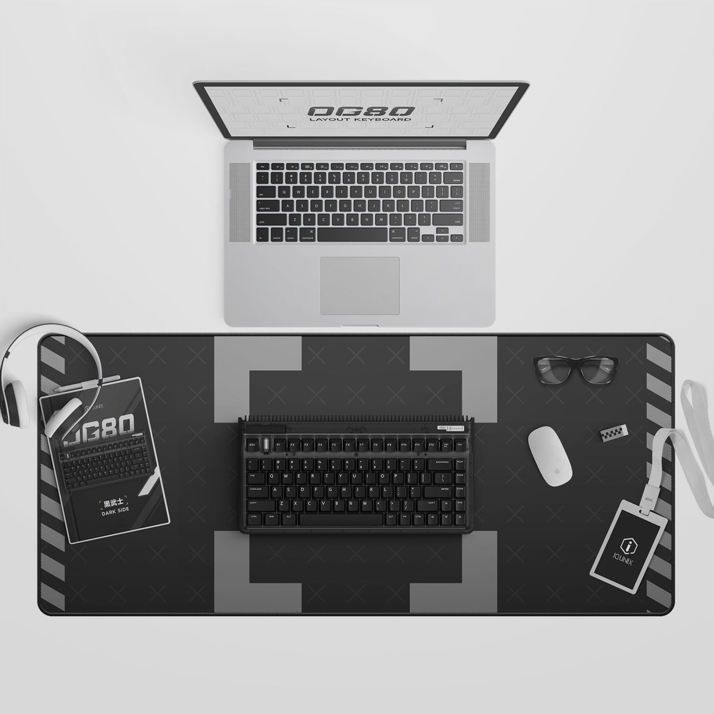 IQUnix OG80 Côté mécanique sans fil côté foncé
