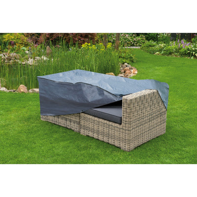 Couverture de meubles de jardin nature pour canapé-salon à 2 places