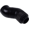 Alphacool eiszapfen adaptateur coudé double connexion à 45 degrés (noir)