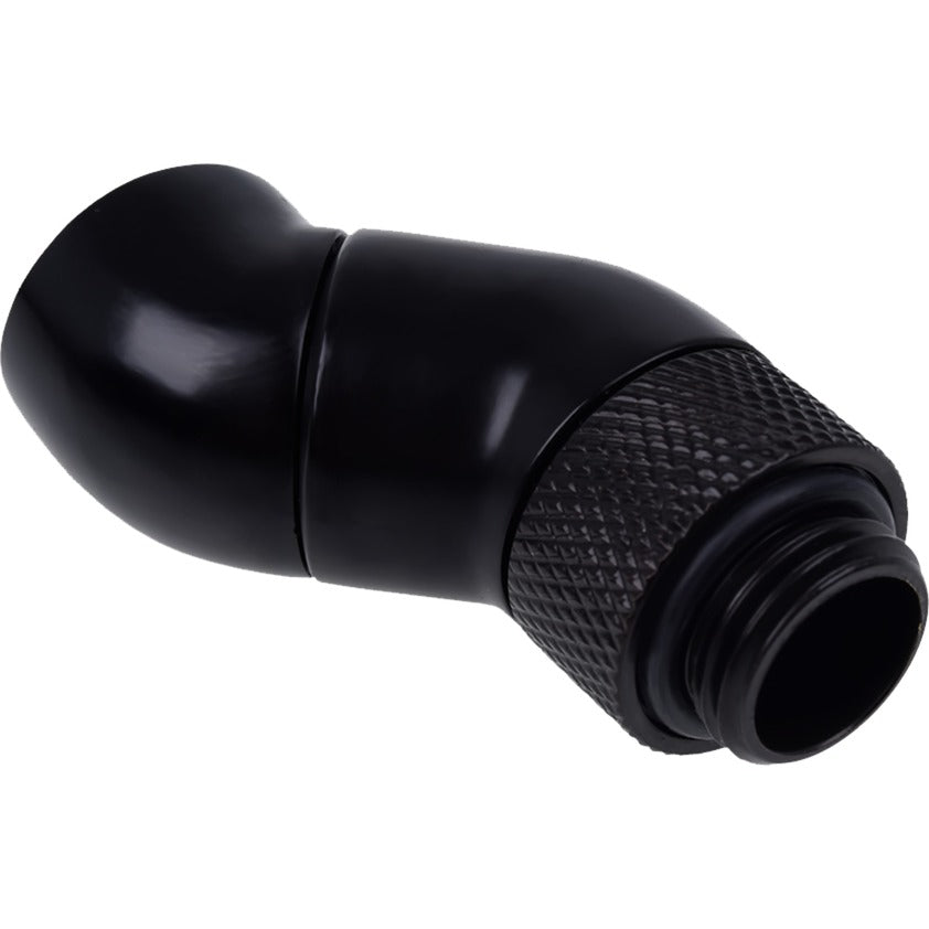 Alphacool eiszapfen adaptateur coudé double connexion à 45 degrés (noir)