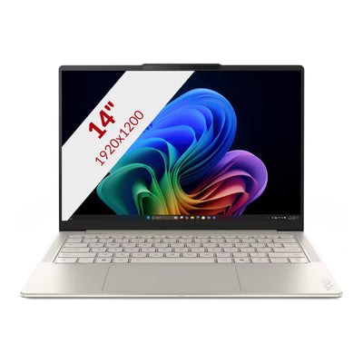 Lenovo yoga slim 7 14ill10 (83jx00f7mh) aura edition 14 copilot+ ordinateur portable (blanc brillant | core ultra 5 226v | graphiques intel arc 130v | 16 Go | SSD 512 Go)