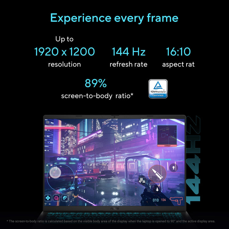 Ordinateur portable de jeu Asus v16 fx3607vp-rp003ws 16 (noir | core 7 240h | rtx 5070 | 16 go | SSD 1 to)