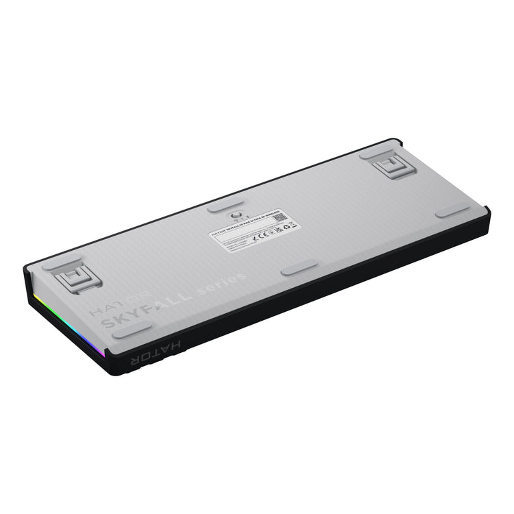 Hator skyfall mag ultima 8k sans fil, clavier de jeu (noir, disposition américaine, hator aurum ice, 65 %, rgb, double-shot pbt, hot-swap, 2,4 GHz bluetooth usb-c)