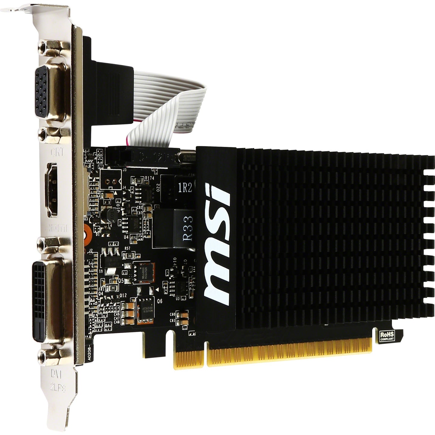 Carte graphique MSI GT 710 2GD3H LP (VGA, DVI, HDMI, profil bas)