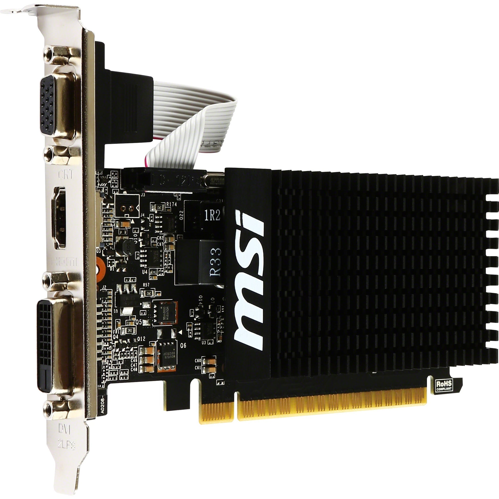 Carte graphique MSI GT 710 2GD3H LP (VGA, DVI, HDMI, profil bas)