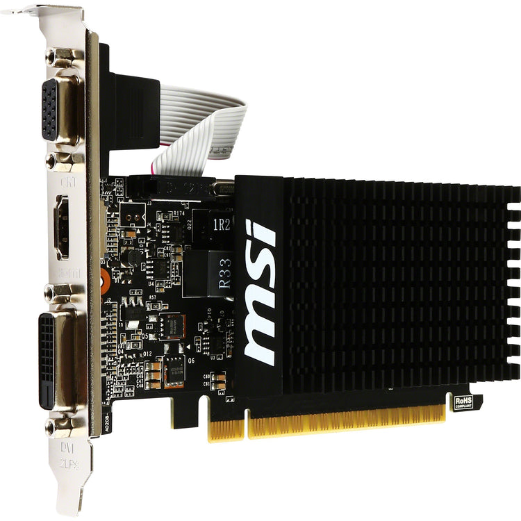 Carte graphique MSI GT 710 2GD3H LP (VGA, DVI, HDMI, profil bas)